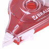 Корректирующая лента BRAUBERG MAXI PLUS, 5 мм х 25 м, механизм перемотки, корпус красный, блистер, 272501 по низкой цене оптом 
