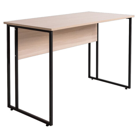 Стол BRABIX "SMART CD-019", 1180х600х770 мм, ЛОФТ, металл/ЛДСП ясень шимо светлый, каркас черный, 641947 по низкой цене оптом Стол BRABIX "SMART CD-019", 1180х600х770 мм, ЛОФТ, металл/ЛДСП ясень шимо светлый, каркас черный, 641947 по низкой цене оптом