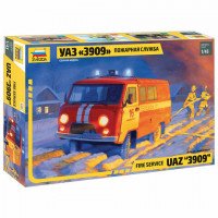 Модель для склеивания АВТО Пожарная служба УАЗ "3909", масштаб 1:43, ЗВЕЗДА, 43001