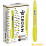 Текстовыделитель Crown "Multi Hi-Lighter" желтый, 1-4мм по низкой цене оптом Краснодар, Москва, Уфа, Казань, Барнаул, Владивосток, Хабаровск, Сахалин, Красноярск, Екатеренбург, 