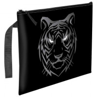 Папка для тетрадей BRAUBERG А5, 1 отделение, полиэстер, на молнии, с ручкой, "Tiger", 271500