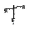 Кронштейн для двух мониторов настольный VESA 75х75, 100х100, 17"-32", до 16 кг, SONNEN STATIC, 455943 по низкой цене оптом Краснодар, Москва, Уфа, Казань, Барнаул, Владивосток, Хабаровск, Сахалин, Красноярск, Екатеренбург, 