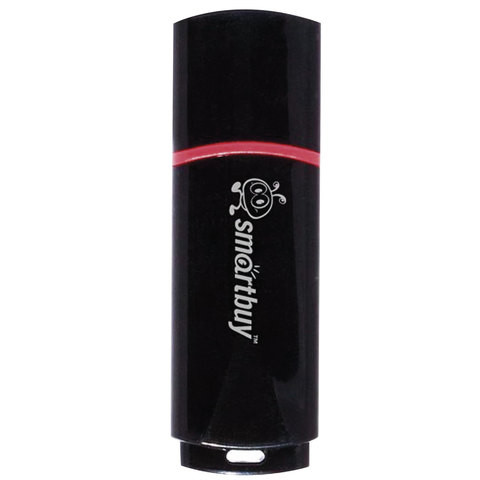 Флеш-диск 16 GB, SMARTBUY Crown, USB 2.0, черный, SB16GBCRW-K по низкой цене оптом Краснодар, Москва, Уфа, Казань, Барнаул, Владивосток, Хабаровск, Сахалин, Красноярск, Екатеренбург, 