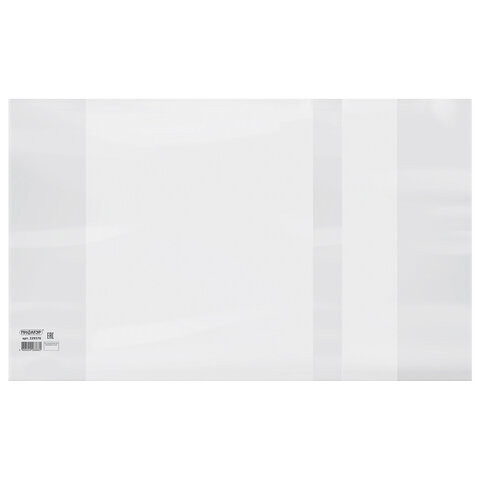 Обложка ПЭ 210х350 мм для тетрадей и дневников, ПИФАГОР, С ЗАКЛАДКОЙ, 140 мкм, штрих-код, 229370 по низкой цене оптом 