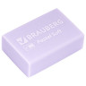 Ластики BRAUBERG "Pastel Soft" НАБОР 12 шт., размер ластика 31х20х10 мм, экологичный ПВХ, 229598 по низкой цене оптом 