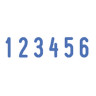 Нумератор 6-разрядный, оттиск 15х3,8 мм, синий, TRODAT 4836, корпус черный, 53199 по низкой цене оптом 