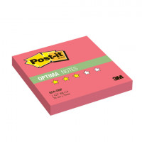Блок самоклеящийся (стикер) POST-IT ORIGINAL "Лето", 76х76 мм, 100 л., маковый неон, 654-ONP