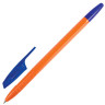 Ручка шариковая BRAUBERG "X-333 Orange", СИНЯЯ, корпус оранжевый, узел 0,7 мм, линия письма 0,35 мм, 142409 по низкой цене оптом 