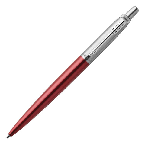 Ручка гелевая PARKER "Jotter Kensington Red CT", корпус красный, детали из нержавеющей стали, черная, 2020648 по низкой цене оптом 