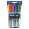 Ручки шариковые масляные PENSAN "Triball Colored", НАБОР 8 шт., АССОРТИ, узел 1 мм, линия письма 0,5 мм, 1003/PVC8 по низкой цене оптом Краснодар, Москва, Уфа, Казань, Барнаул, Владивосток, Хабаровск, Сахалин, Красноярск, Екатеренбург, 