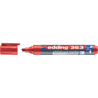 Маркер для белых досок edding 363, скошенный наконечник, 1-5 мм Красный