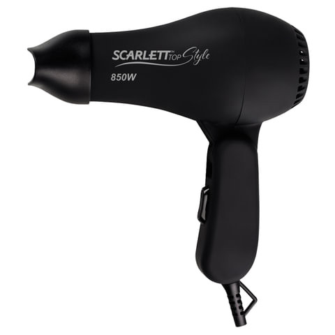 Фен SCARLETT SC-HD70T02, мощность 800 Вт, 2 скорости, 2 температурных режима, складная ручка, черный по низкой цене оптом 