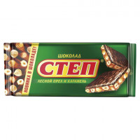 Шоколад молочный СЛАВЯНКА "Степ" с лесным орехом, арахисом и фундуком, 90 г, 20446