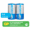 Батарейки КОМПЛЕКТ 2 шт. GP PowerPlus C (14C), солевые, в пленке, 14CEBRA-2S2 по низкой цене оптом 