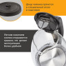 Чайник SONNEN KT-1786, 1,7 л, 2200 Вт, закрытый нагревательный элемент, стекло, 453422 по низкой цене оптом Краснодар, Москва, Уфа, Казань, Барнаул, Владивосток, Хабаровск, Сахалин, Красноярск, Екатеренбург, 