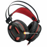 Наушники с микрофоном (гарнитура) REDRAGON Minos, проводные, 2 м, полноразмерные с оголовьем, черные с красным, 78368 по низкой цене оптом 