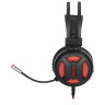 Наушники с микрофоном (гарнитура) REDRAGON Minos, проводные, 2 м, полноразмерные с оголовьем, черные с красным, 78368 по низкой цене оптом 