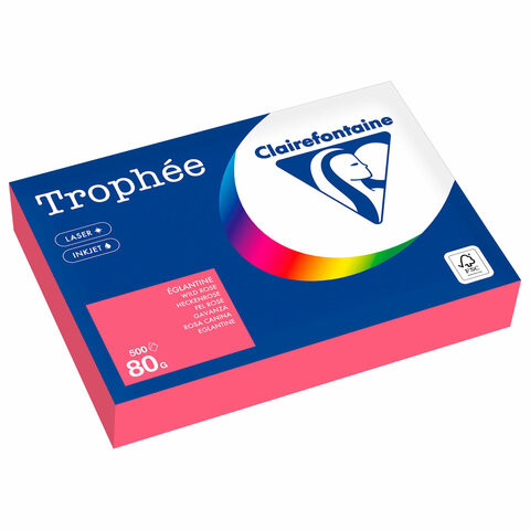 Бумага цветная CLAIREFONTAINE, А4, 80 г/м2, 500 л., пастель, розовый, Франция, 1997PC по низкой цене оптом 