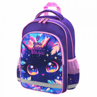 Рюкзак ПИФАГОР SCHOOL, 1 отделение, 3 кармана, Magic kitty, 38x28х14 см, 273166