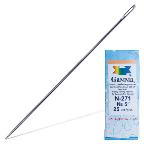 Иглы для прошивки документов (игла цыганская), комплект 25 шт., размер 12 см, бумажная упаковка, N-271 по низкой цене оптом 