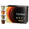 Кофе в капсулах 40 порций 4 вкусов для NESPRESSO, COFFESSO Ассорти, 100% арабика, ш/к 03656, 101739 по низкой цене оптом 