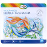 Карандаши цветные ГАММА "Классические", 24 цвета, грифель 3,3 мм, заточенные, шестигранные, металлический пенал, 80220214 по низкой цене оптом Краснодар, Москва, Уфа, Казань, Барнаул, Владивосток, Хабаровск, Сахалин, Красноярск, Екатеренбург, 