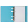 Тетрадь на кольцах А5 (180х220 мм), 120 листов, под кожу, BRAUBERG "Fusion", коричневый/голубой, 129995 по низкой цене оптом 