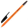 Ручка шариковая BRAUBERG "X-333 Orange", ЧЕРНАЯ, корпус оранжевый, узел 0,7 мм, линия письма 0,35 мм, 142410 по низкой цене оптом 