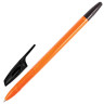 Ручка шариковая BRAUBERG "X-333 Orange", ЧЕРНАЯ, корпус оранжевый, узел 0,7 мм, линия письма 0,35 мм, 142410 по низкой цене оптом 
