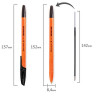 Ручка шариковая BRAUBERG "X-333 Orange", ЧЕРНАЯ, корпус оранжевый, узел 0,7 мм, линия письма 0,35 мм, 142410 по низкой цене оптом 