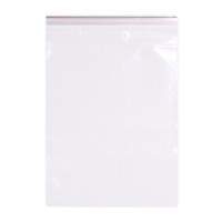 Пакеты ZIP LOCK "зиплок" ОЧЕНЬ ПРОЧНЫЕ, комплект 100 шт., 30x40 см, ПВД, 80 мкм, BRAUBERG EXTRA, 608181