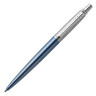 Ручка гелевая PARKER "Jotter Waterloo Blue CT", корпус голубой, детали из нержавеющей стали, черная, 2020650 по низкой цене оптом 
