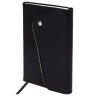 Ежедневник датированный 2026 А5 145х213мм BRAUBERG Jacket под кожу, клапан, держатель, черный 117399 по низкой цене оптом 