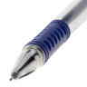 Ручка гелевая с грипом STAFF Basic Needle, СИНЯЯ, игольчатый узел 0,5 мм, линия письма 0,35 мм, 143678 по низкой цене оптом Краснодар, Москва, Уфа, Казань, Барнаул, Владивосток, Хабаровск, Сахалин, Красноярск, Екатеренбург, 