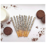 Печенье-соломка LOTTE "Pepero White Cookie" в молочном шоколаде, с крошками печенья, 32 г, Корея, 25 по низкой цене оптом 