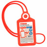 Бейдж вертикальный для пропуска и ID-карт СИЛИКОНОВЫЙ 85х54 мм шнурок 42см, красный BRAUBERG, 238903 по низкой цене оптом Бейдж вертикальный для пропуска и ID-карт СИЛИКОНОВЫЙ 85х54 мм шнурок 42см, красный BRAUBERG, 238903 по низкой цене оптом