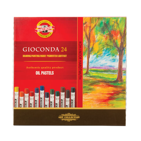 Пастель масляная художественная KOH-I-NOOR "Gioconda", 24 цвета, круглое сечение, 8354024001KS по низкой цене оптом 