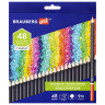Карандаши художественные цветные BRAUBERG ART CLASSIC, 48 цветов, МЯГКИЙ грифель 3,3 мм, 181539 по низкой цене оптом 