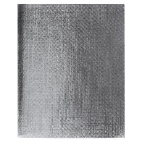 Тетрадь бумвинил А5, 96 л., скоба, офсет №1, линия, с полями, СЕРЕБРО Metallic, HATBER, 96Т5бвВ2 по низкой цене оптом 