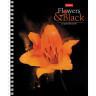 Тетрадь А5, 96 л., HATBER, гребень, клетка, обложка картон, "FlowerOnblack" (4 вида в спайке), 96Т5В1гр по низкой цене оптом 