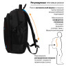 Рюкзак BRAUBERG TITANIUM для старшеклассников/студентов/молодежи, синие вставки, 45х28х18 см, 224734 по низкой цене оптом 
