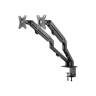 Кронштейн для двух мониторов настольный VESA 75х75, 100х100, 17"-27", до 14 кг, SONNEN MOTION, 455945 по низкой цене оптом Краснодар, Москва, Уфа, Казань, Барнаул, Владивосток, Хабаровск, Сахалин, Красноярск, Екатеренбург, 