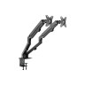 Кронштейн для двух мониторов настольный VESA 75х75, 100х100, 17"-27", до 14 кг, SONNEN MOTION, 455945 по низкой цене оптом Краснодар, Москва, Уфа, Казань, Барнаул, Владивосток, Хабаровск, Сахалин, Красноярск, Екатеренбург, 