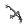 Кронштейн для двух мониторов настольный VESA 75х75, 100х100, 17"-27", до 14 кг, SONNEN MOTION, 455945 по низкой цене оптом Краснодар, Москва, Уфа, Казань, Барнаул, Владивосток, Хабаровск, Сахалин, Красноярск, Екатеренбург, 