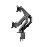 Кронштейн для двух мониторов настольный VESA 75х75, 100х100, 17"-27", до 14 кг, SONNEN MOTION, 455945 по низкой цене оптом Краснодар, Москва, Уфа, Казань, Барнаул, Владивосток, Хабаровск, Сахалин, Красноярск, Екатеренбург, 