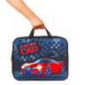 Папка на молнии с ручками BRAUBERG, А4, 1 отделение, ткань, ширина 80 мм, "Racing Car", 229403 по низкой цене оптом 