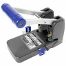 Дырокол металлический МОЩНЫЙ BRAUBERG "EXTRA Heavy duty", до 110 листов, черно-синий, 272721 по низкой цене оптом 