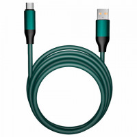 Кабель BOLD USB -TypeC 1 м 3А, SMARTBUY для быстрой зарядки и передачи данных, толстый, мятный 18119, 3112BOLD-MINT