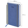 Ежедневник датированный 2026 А5 138x213мм BRAUBERG Mosaic, под кожу, карман для ручки, синий, 117112 по низкой цене оптом 