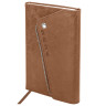 Ежедневник датированный 2026 А5 145х213мм BRAUBERG Jacket под кожу, клапан, держатель, бежевый, 117400 по низкой цене оптом 